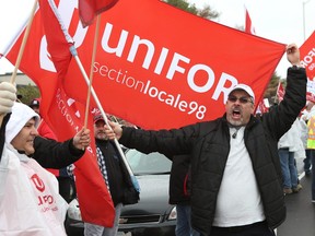 Hundreds of taxi drivers protested Coventry Connections at their headquarters on Coventry Road in Ottawa Ontario Friday Nov 13, 2015. Coventry Connections says airport cabbies caused $75,000 damage to their cal centre. Tony Caldwell/Ottawa Sun/Postmedia Network
