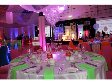 This year's Ashbury Ball, held Saturday, November 7, 2015, at Ashbury College in Rockcliffe Park presented an Andy Warhol-inspired theme with decor by Creative Edge and lighting by Prime Time Entertainment.