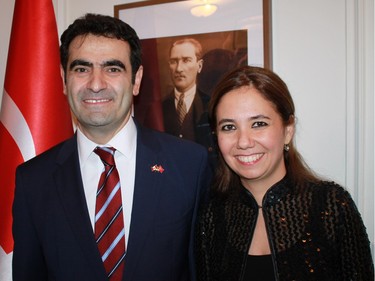 Turkey: Turkish Ambassador Selcuk Unal and his wife, Lerzan Kayihan Unal, hosted a national day reception at their residence Oct. 29.