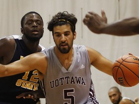 University of Ottawa Gee-Gee's player Mehdi Tihani (5) led the way this past weekend.