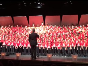 An Ottawa school choir's song billed as a welcome to Syrian refugees coming to Canada has garnered widespread attention.