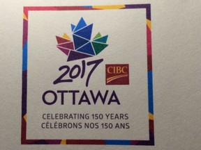 CIBC logo in place on an Ottawa 2017 poster