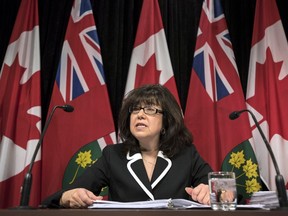 Bonnie Lysyk, Ontario's auditor general, speaks about her 2015 annual report during a press conference at Queen's Park in Toronto on Wednesday, December 2, 2015.