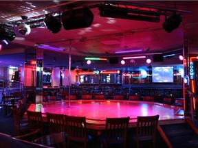 A photo of the interior of Club Pigale, where a brawl involving clients and the strip club's staff left one in hospital and another in custody, Dec. 6, 2015.