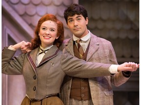 Ellen Denny is Anne and Alex Furber is Gilbert in the NAC production Anne and Gilbert: The Musical