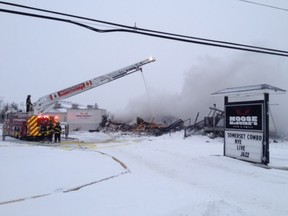 Fire has destroyed a prominent restaurant in Almonte.  The fire at Moose McGuire's on Ottawa Street broke out after 4 a.m. Tuesday and forced police to close Ottawa Street for several hours.
