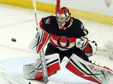 Ottawa Senators goalie Craig Anderson starting Saturday.