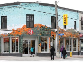 The Westboro Lululemon store located at 340 Richmond Rd. was broken into on Dec. 9. A male suspect and a driver in a white hatchback made off with purses and coats.