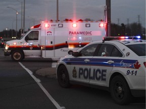 Ottawa police block the intersection of Greenbank and West Hunt Club after fatal motor vehicle crash on Greenbank between West Hunt Club Road and Fallowfield Road on Christmas Day.