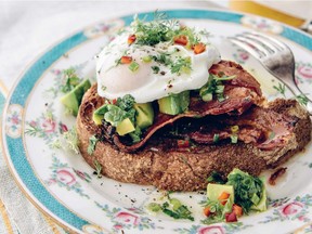 Poached Eggs with Bacon, Avocado and Lime Mojo, from Good Food, Good
Life, by Curtis Stone.