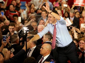 OCTOBER 20: Prime Minister-designate, Justin Trudeau, was welcomed to Ottawa with hundreds of supporters and newly-elected Liberal MPs at the Westin Hotel.