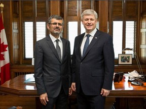 Dr. Saren Azer was featured in prime minister Stephen Harper's promotional video promoting the need to continue the mission in Iraq. Azer is now accused of kidnapping his four children.