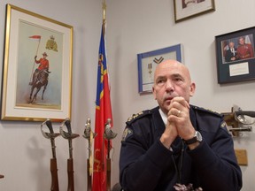 RCMP Commissioner Bob Paulson in his office.