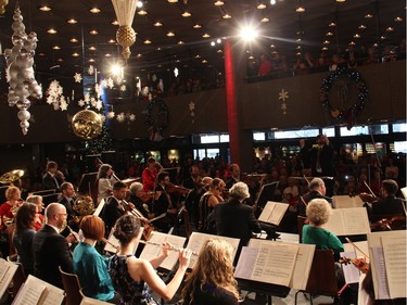 Some 450 people filled the NAC's festive Main Foyer on Sunday, December 13, 2015, for the annual Christmas FanFair Concert, presented by the National Arts Centre Orchestra Players' Association, in support of the Ottawa Food Bank and the Snowsuit Fund.