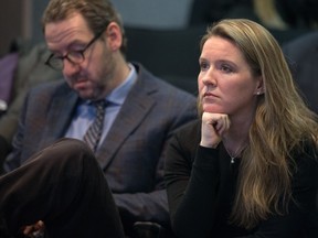 The heart of the PMO: Kate Telford (R) and Gerry Butts.