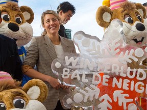 Melanie Joly, Minister of Canadian Heritage, at the kickoff of Winterlude 2016.