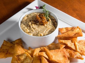 Warm Nita Beer Company Stout, Caramelized Onion and Smoked Cheddar Dip.