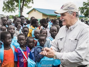 LGen Dallaire in South Sudan for a five-day visit supported by UNICEF to help advocate for the end of recruitment and use of children as soldiers, while finding ways to support those who have been released and to prevent re-recruitment.