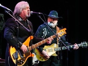 The Cooper Brothers (Brian, left, and Dick, right) on stage in 2014. Dick Cooper will share rock stories during at panel event Feb. 3 at the Carleton Tavern. (Julie Oliver/Ottawa Citizen)