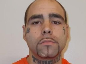 Ontario Provincial Police News Portal [EAST REGION HEADQUARTERS] FEDERAL INMATE WANTED - Photo of Jesse Joseph TRUDEAU attached 2016-01-27
FEDERAL INMATE WANTED - Photo of Jesse Joseph TRUDEAU attached

(OTTAWA, ON) – The Repeat Offender Parole Enforcement (ROPE) Squad is requesting the public’s assistance in locating a federal offender wanted on a Canada Wide Warrant as result of his Breach of Parole.
Jesse J. TRUDEAU is described as an Aboriginal male, 27 years of age, 5’10” (178cm), 204 lbs (93kg).
TRUDEAU has numerous tattoos:  Right Cheek (Tear drop), Left Cheek (Cross), Right Side of Chin ( 1”), Neck (THUGLYF), Left Side of Neck and Right Wrist (Chinese symbols), Right Forearm (ASHLEY), Right Elbow (Spiderweb), Right Upper Arm (Heart with banner “MOM”), Right Hand (“LOVE” & symbols across fingers), Left Hand (“HATE” “T T”), Left Forearm (Tribal Art), Chest (Tribal Art), Left Calf (Tribal Art), Right Calf (Dagger), Upper Torso (Tribal Art). 
He is a federal offender serving a 3 year sentence for Robbery, Mischief, and Fail to Comply with Probation.
The offender is known to frequent the cities of Ottawa, Gatineau, and Montreal.