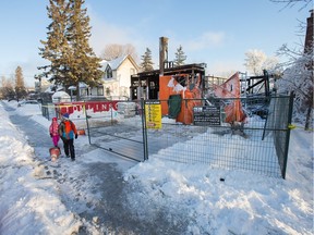 A home under renovation on Roosevelt Avenue in Westboro was destroyed by fire overnight. The blaze caused some damage to the two neighbouring houses.
