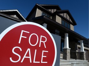 A sign advertises a new home for sale in Carleton Place.