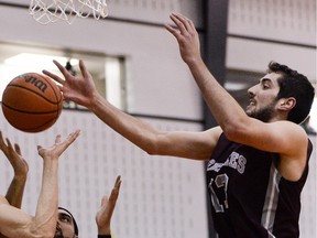 The Gee-Gees' Nathan McCarthy, seen in a file photo, scored 12, with four rebounds and three blocks in a win over York.