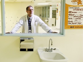 Dr. Juan Bass, chief of surgery at the Children's Hospital of Eastern Ontario, is photographed in a former ICU room that will become part of the hospital's surgical day care.
