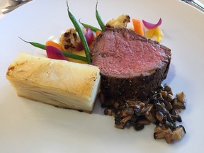 The main course at the tasting lunch for the 2016 Ottawa Viennese Winter Ball.
