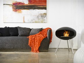 Bio-fuel fireplaces like those offered by Cocoon Fireplaces are an option for condo dwellers who can’t easily vent more traditional gas or wood-burning ones.