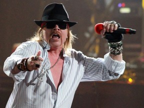 Axl Rose and the replacement version of Guns N' Roses at Scotiabank Place in Ottawa in 2010.  (Photo by John Major, Ottawa Citizen)