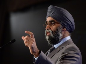 Defence Minister Harjit Sajjan will take questions from senators on Wednesday afternoon.