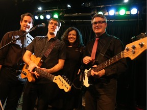 Jeff Asselin, Lucas Haneman, Megan Laurence and Martin Newman of the Lucas Haneman Express.