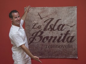 Matthiew Klinck, a filmmaker originally from Aylmer, Que., at the debut of his telenovella La Isla Bonita in Belize in September 2015. Klinck was found stabbed to death in Belize on Monday night.