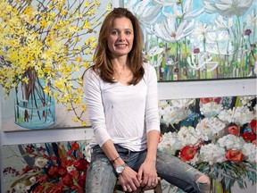 Ottawa painter Nicole Allen paints bold florals and landscapes.