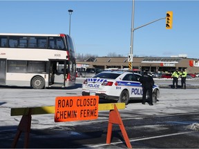 An 87-year-old woman who was hit by an OC Transpo bus near the Carlingwood Mall Monday has died of her injuries.