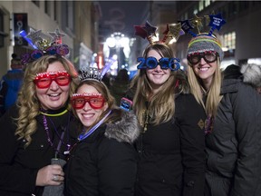 Over 3,000 people packed Sparks Street for New Year's Eve celebrations, December 31, 2015.