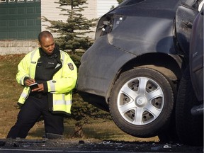 Ottawa Police Constable Jason Mallett investigates a fatal accident.