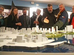 Crowds of people showed up at the Canadian War Museum on Tuesday and Wednesday to look at the competing LeBreton Flats development bids.