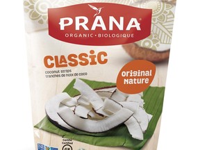 Prana Organic Dry Roasted Coconut Chips.