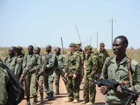 Members of the Canadian Special Operations Regiment with the Malian troops they were helping to train during Operation Flintlock in 2008. Photo by David Pugliese