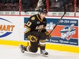 Sixteen-year-old Sasha Chmelevski, seen in a file photo, scored in his debut for the Ottawa 67's.