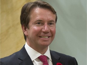 President of the Treasury Board Scott Brison is seen during a group photo after being sworn in Wednesday Nov.4, 2015 in Ottawa.
