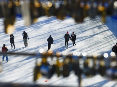 Skaters enjoy the opening day of the Rideau Canal Skateway on Saturday, Jan. 23, 2016.