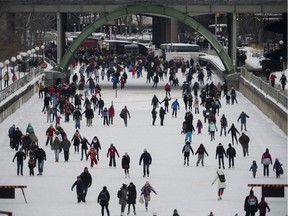 Skaters enjoy the Rideau Canal Skateway on Saturday, Jan. 30, 2016.