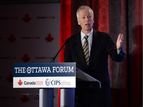 Minister of Foreign Affairs Stephane Dion speaks during a conference on foreign affairs in Ottawa on Thursday, Jan. 28, 2016.