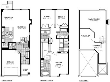 The Cambridge is a three-bedroom townhome with 2,109 square feet.