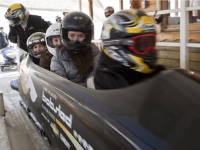 The public has an opportunity to sample the Olympic athlete's experience on a bobsled run in Lake Placid, N.Y.  The ride uses the track built for the 1932 Winter Olympics.