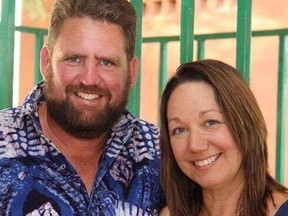 Michael Riddering is seen with his wife, Amy Boyle-Riddering. Michael died in the attack at a hotel and café in Burkina Faso's capital of Ouagadougou.