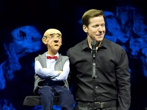 Ventriloquist Jeff Dunham performs with Walter.